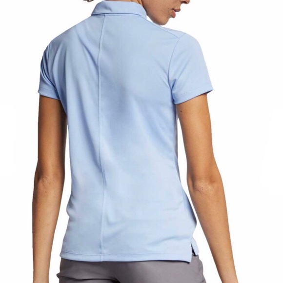 NIKE GOLF Women’s Blue Short Sleeve Polo Shirt - Picture 3 of 4